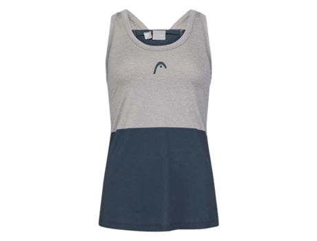 Camiseta sin Mangas de Mujer para Pádel HEAD RACKET Tech Cinzento Azul (S)