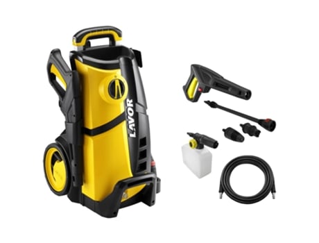 LAVOR Hidrolimpiadora de Alta Presión LVR3 140 présion máx. 140bar caudal máx. 450L/h motor 1900W con rociador de espuma enrollador de manguera
