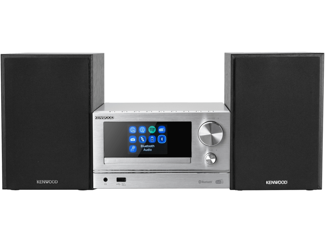 Kenwood M-7000S Minicadena de música para uso doméstico 30 W Plata