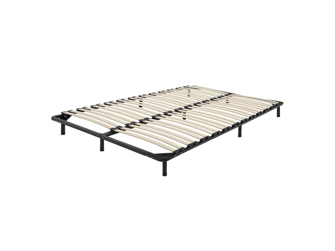 Somier independiente BELIANI Combourg de Acero Negro 140x197x21