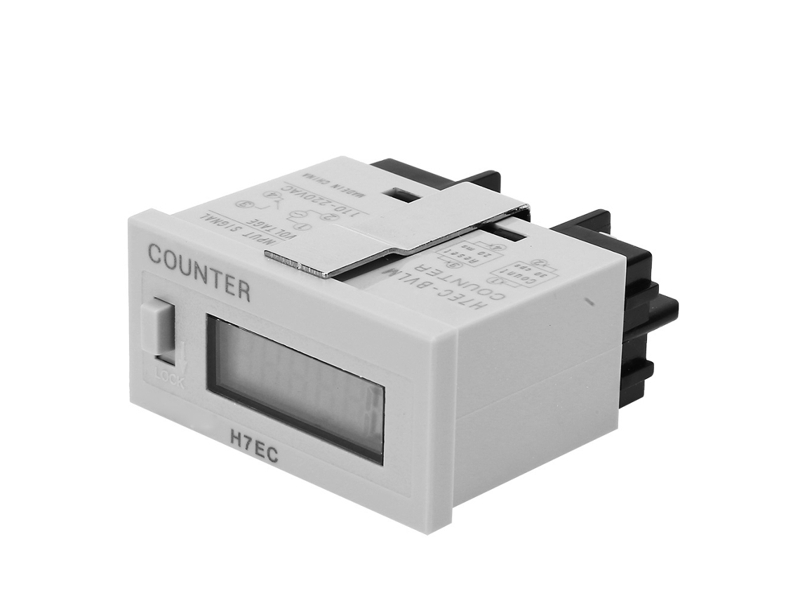 Medidor eléctrico digital de 6 dígitos con pantalla LCD