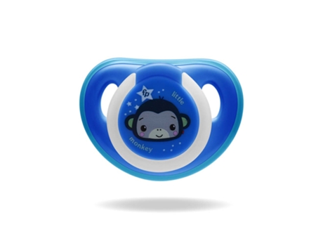 Chupete First Moments Glow Talla 2 Azul con Estuche Esterilizador