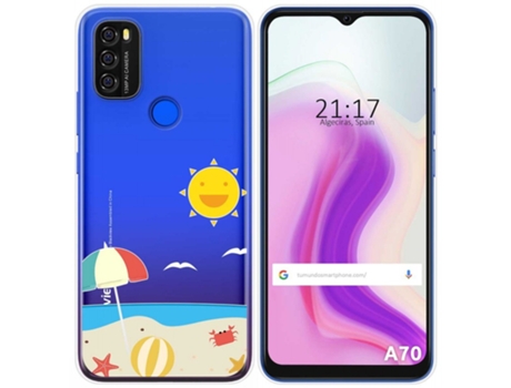 Carcasa Blackview A70 TUMUNDOSMARTPHONE Dibujos Transparente Multicolor