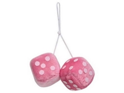 Peluche CARPOINT Dice Plush Rosa