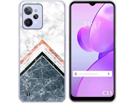 Carcasa para Realme C31 TUMUNDOSMARTPHONE Dibujos Mármol 05 Multicolor