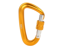 Mosquetón D Para Camping Y Montañismo, Llavero De Aluminio, 12 Kn, Cierre Automático, Color Dorado.