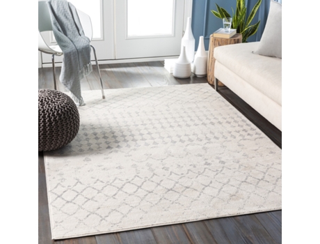 Alfombra Bereber Étnico SURYA Blanco/Gris 200x275 cm
