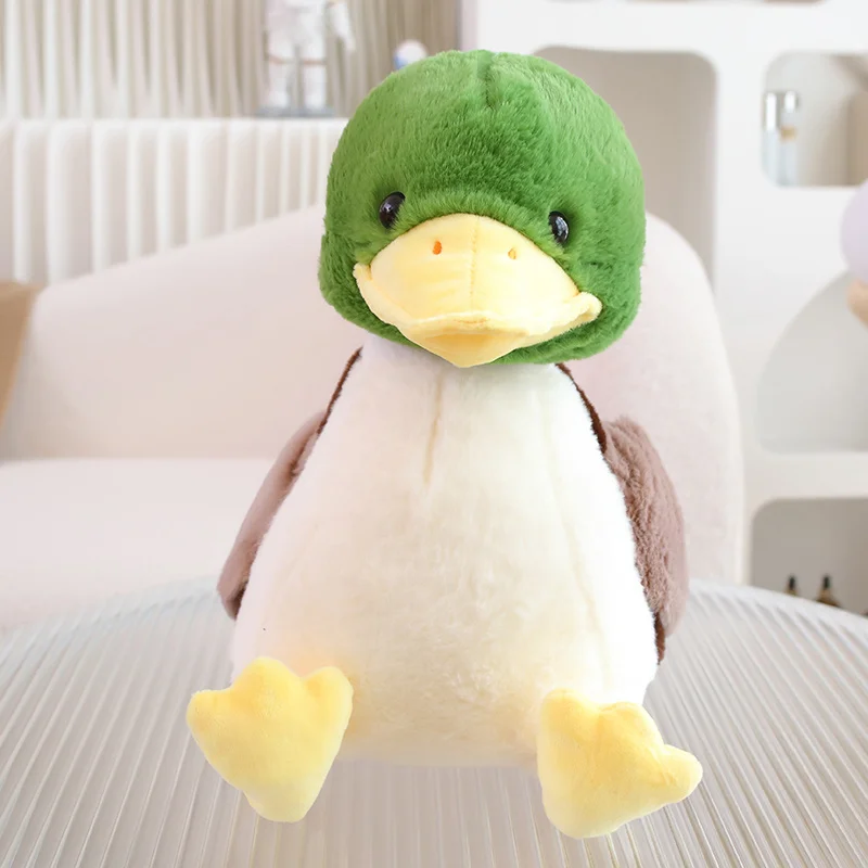 (verde, 30 Cm) Lindo Muñeco De Peluche Realista De Pato De Anime Con Dibujos Animados