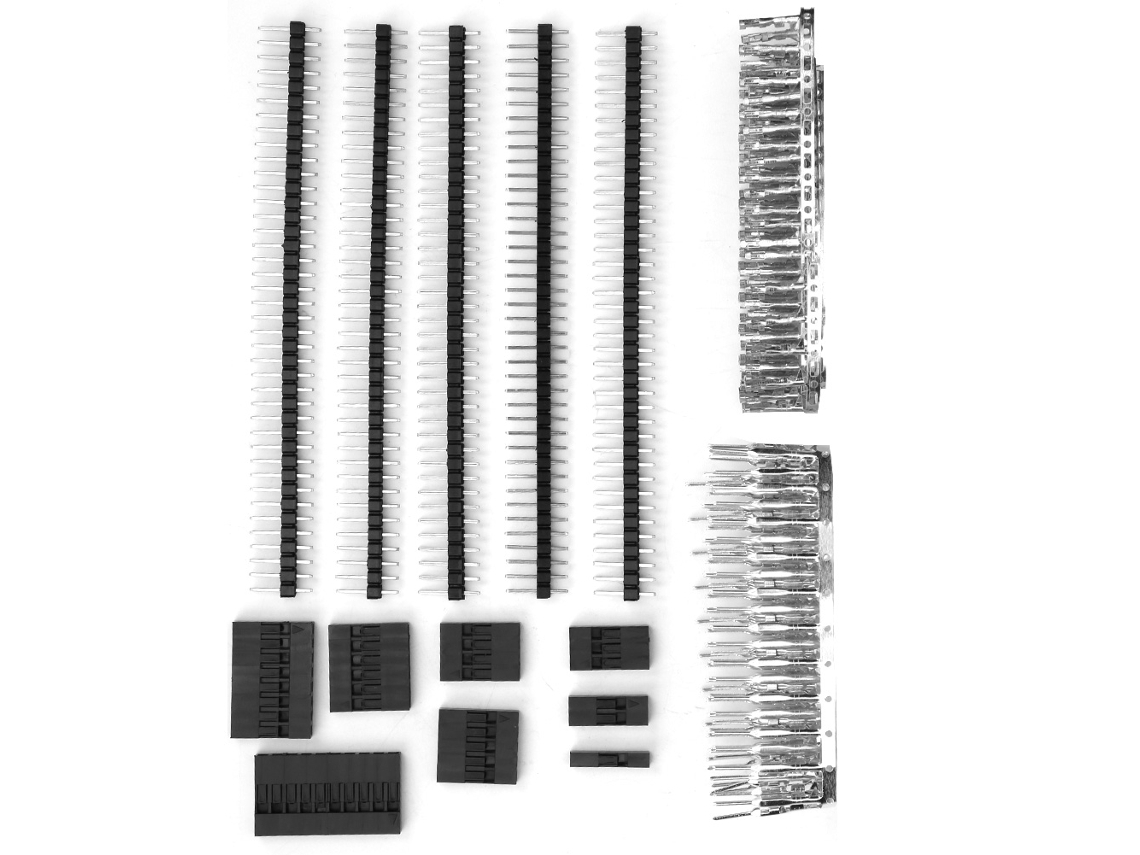 Omni-kit De Conectores Jumper De Cable 775pcs 2.54mm Macho Hembra Pin 1x1p-1x10p