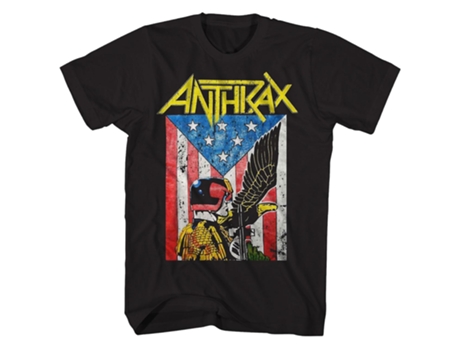Camiseta ROCKINSTONE de ántrax Camiseta ROCKINSTONE de ántrax de Dredd Eagle (Algodón - M)