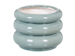 Maceta 16,5 x 16,5 x 12,5 cm Cerámica Azul