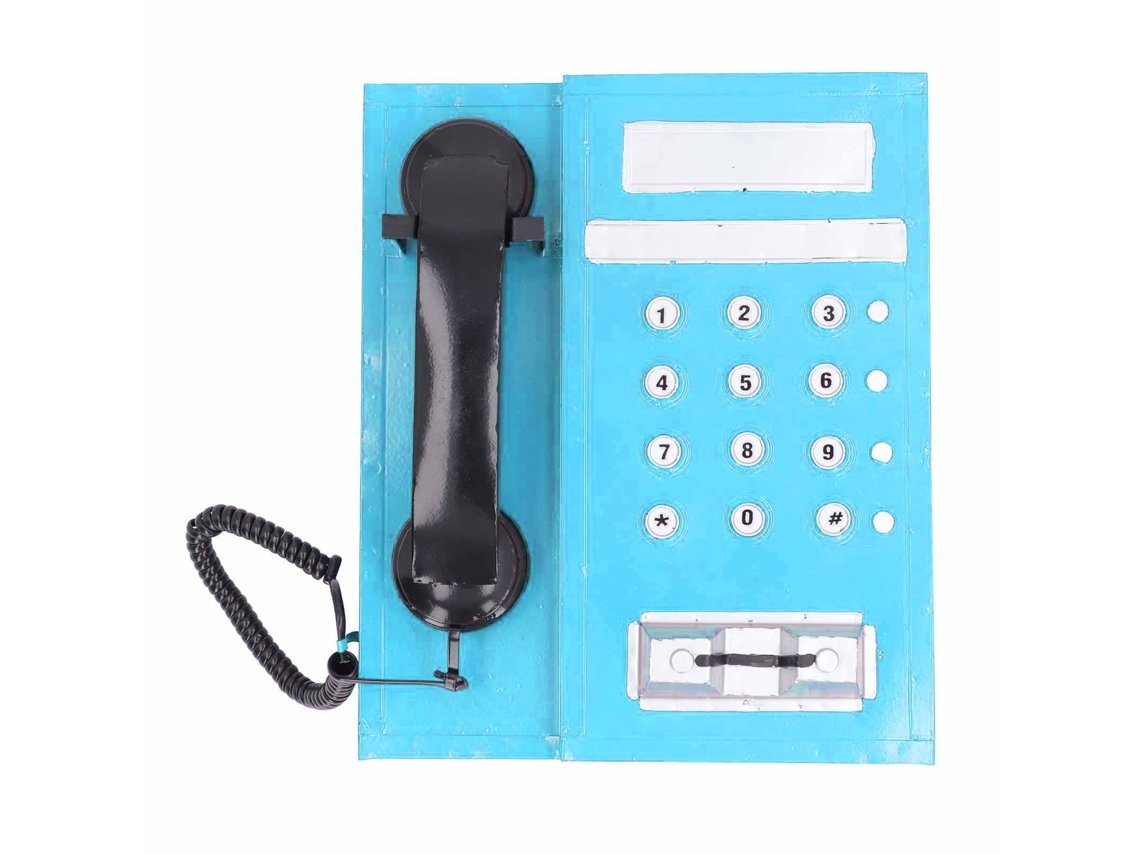 Modelo De Teléfono Retro Simulación Exquisito Antiguo Para Rol Photography Decoración Hogar Azul
