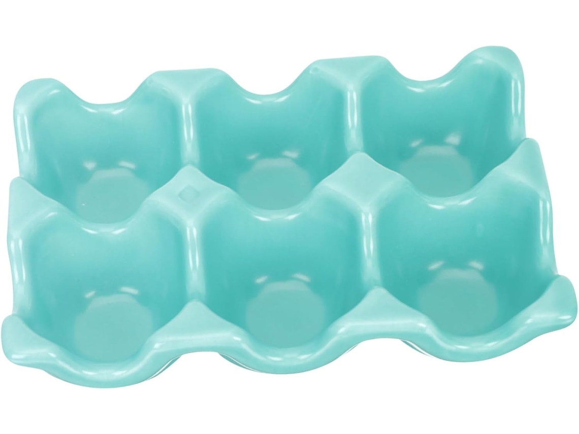 Huevos Rellenos Hecho De Cerámica Lisa E Impermeable Fácil Limpiar Organizador Almacenamiento Soporte Para