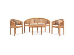 Conjunto de salón de jardín con forma de plátano de DKD Home Decor
