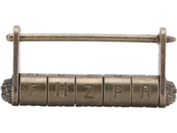 Candado Con Contraseña De Estilo Chino Antiguo Combinado Zinc Aleación Para Armario Alacena Caja Joyería Y Objeto