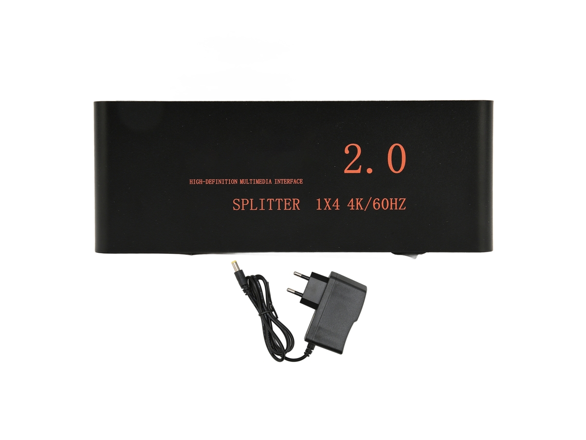 Divisor Hdmi 1 Entrada 4 Salidas 4k 60hz Caja Distribuidora Av Conector Eu