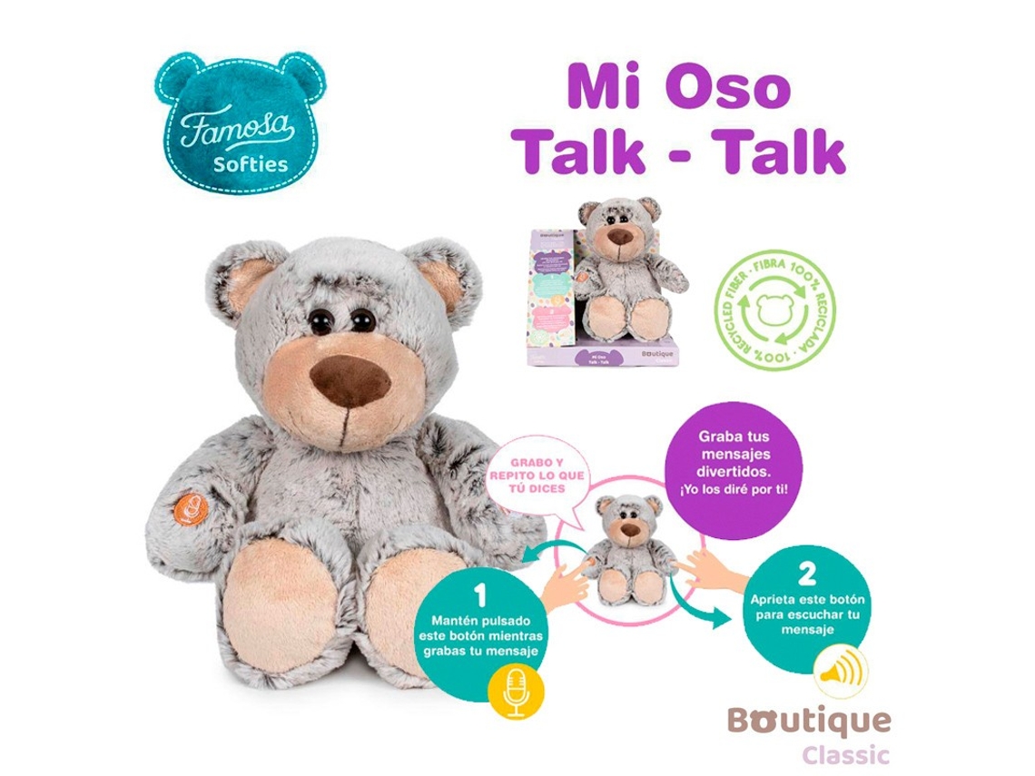 Peluche Boutique My Talking Teddy Bear Ud QUIRON