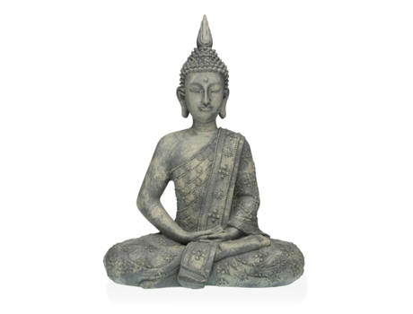 Figura Decorativa VERSA Gris Buda 19 x 40 x 28 cm Resina