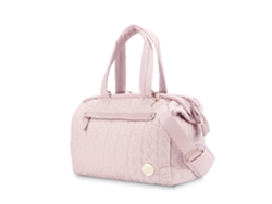 Bolsa de pañales acolchada de gran capacidad para mamás y bebés, ideal para usar al aire libre y en cochecitos. Rosa Yunzii