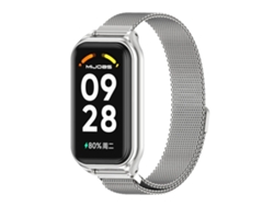 Redmi Band 2 Mijobs Carcasa metálica + Correa de reloj metálica magnética Milan (Plata)