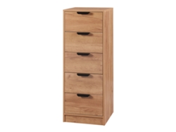 Aparador Varkaus con 5 cajones MDF 108x40x40 cm - Roble [EN.CASA]