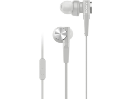 Auriculares con Cable SONY Mdr-Xb55Ap (In Ear - Micrófono - Blanco)
