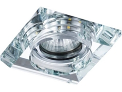 Lámpara de Techo CRISTALRECORD Gemo (Transparente - GU10 - Máx.35 - Cristal - Metal)
