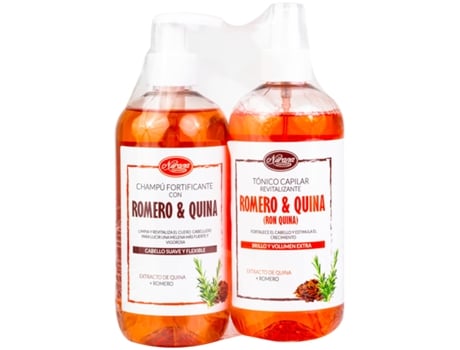 NURANA Pack Champú Ron Quina 500 Ml Tónico 500 Ml