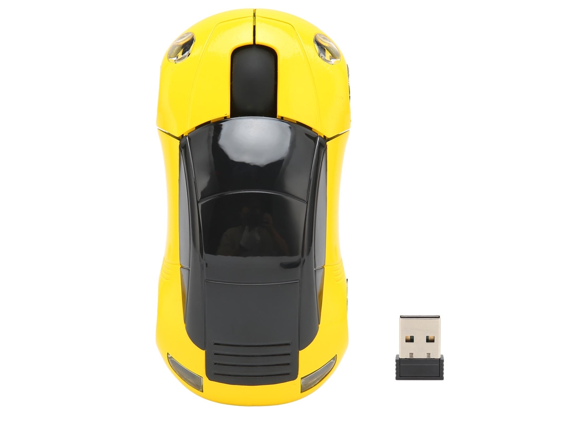 Ratón Inalámbrico De 2,4 Ghz Con Diseño De Coche Deportivo, Plug And Play Para Windows Con Diseño 3d