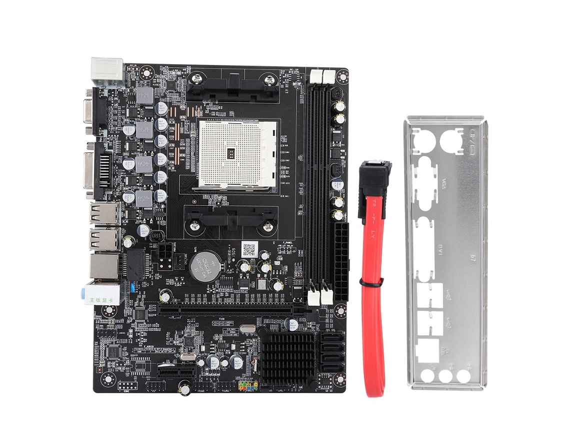 Placa Base De Computadora De Escritorio A55 Fm1 Ddr3 Con 4 Interfaces Sata2 De Reemplazo