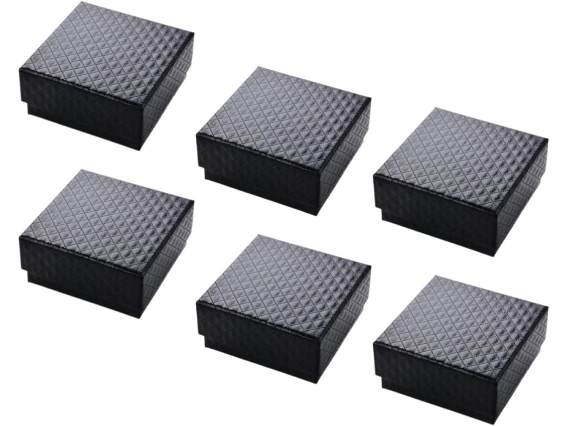Juego 6 Cajas Joyería Vacías Collares Pendientes Regalo Espuma Pequeñas Portátiles Perfectas Regalos Pascua