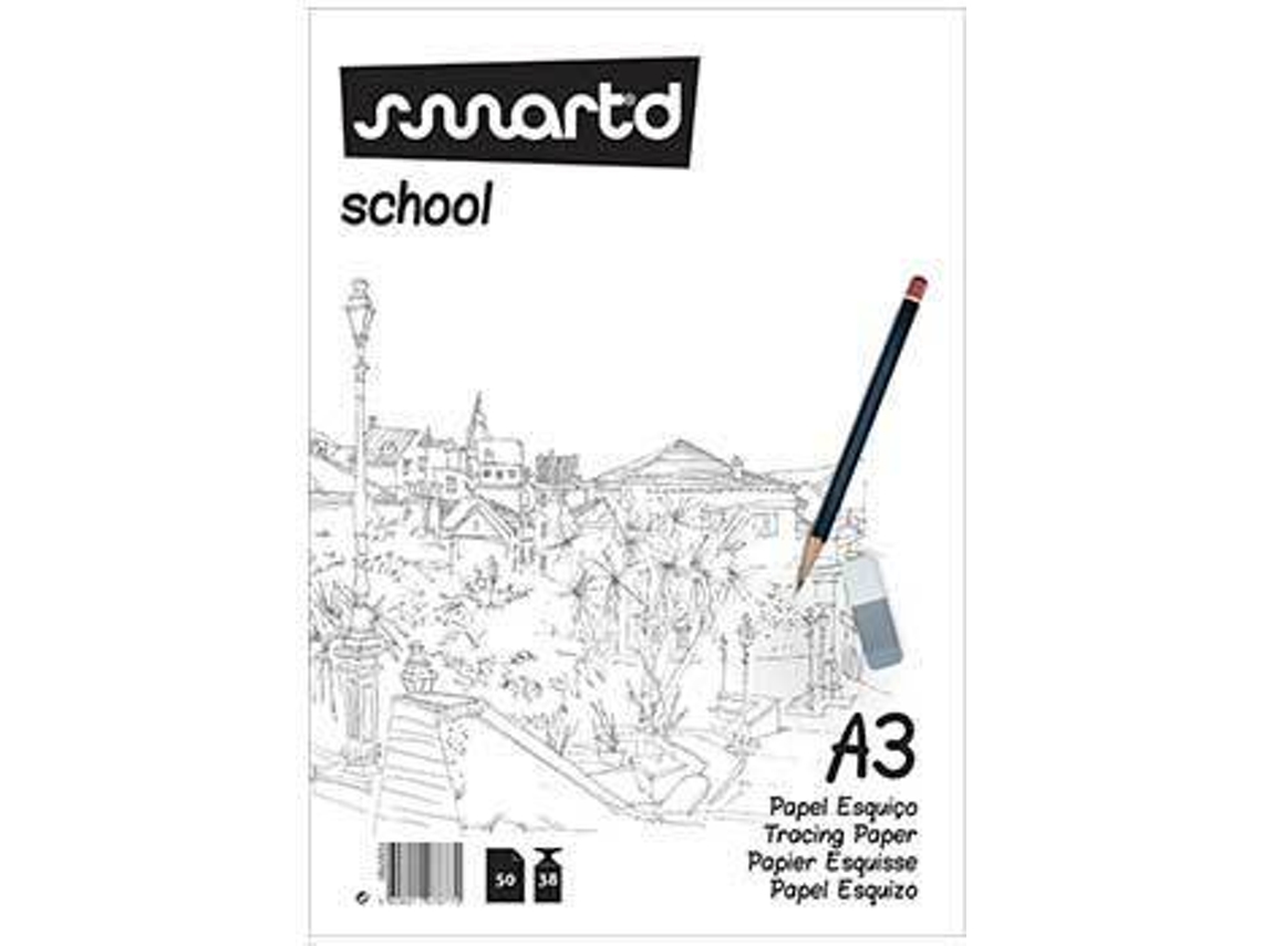 Papel Vegetal SMARTD 1845631 (A3 - 50 Hojas)