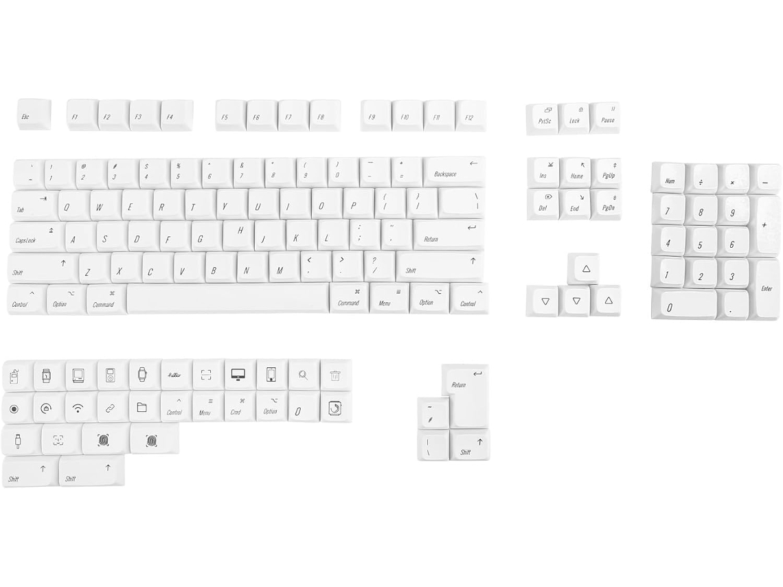136 Teclas Pbt Aptas Para Portátiles, Ordenadores, Juegos, Oficina Y Teclados Mecánicos.