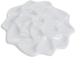 Bandeja De Pintura De Imitación De Porcelana Blanca Con Múltiples Agujeros