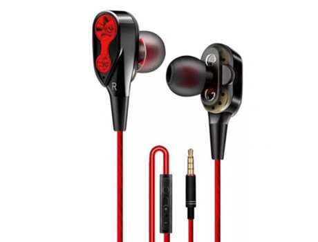 Auriculares con Cables SLOWMOOSE (Rojo)
