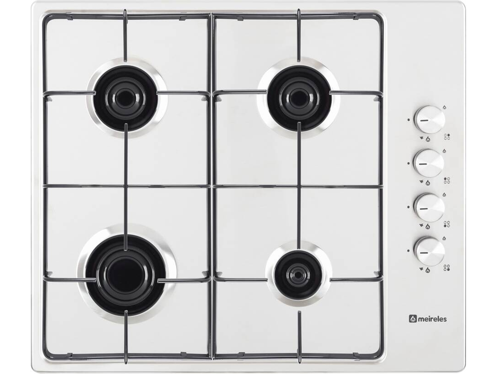Placa de Gas MEIRELES MG 3641 X (Gas Butano-Propano - 58.5 cm - Inox)