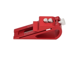 Regla De Altura Regulable En Aleación De Aluminio Con Superficie Plana Integrada Para Carpintería, Color Rojo.