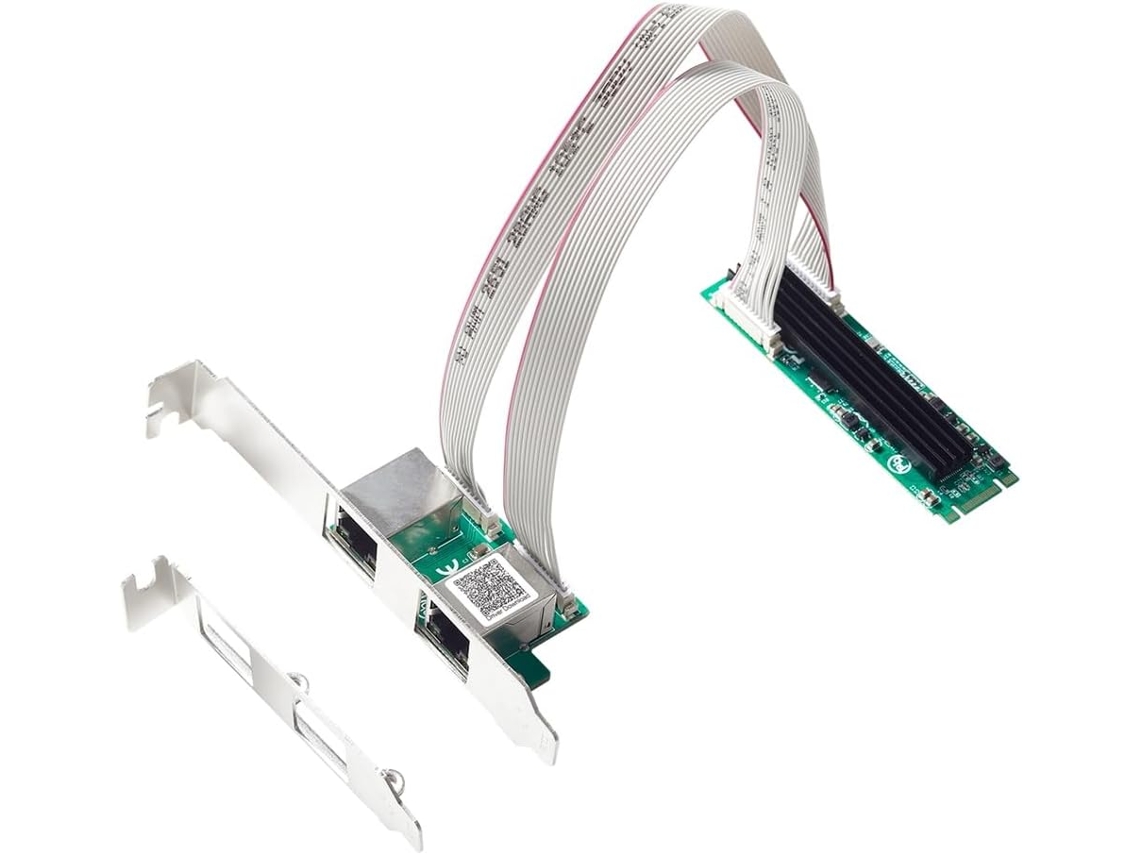 Tarjeta De Red Ethernet Nic M.2 A Doble Puerto 2.5g 22 X 80 Mm