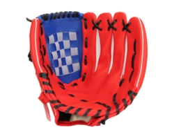 Guantes de béisbol de piel sintética de 11.5 pulgadas para entrenamiento y competición para niños (rojos)