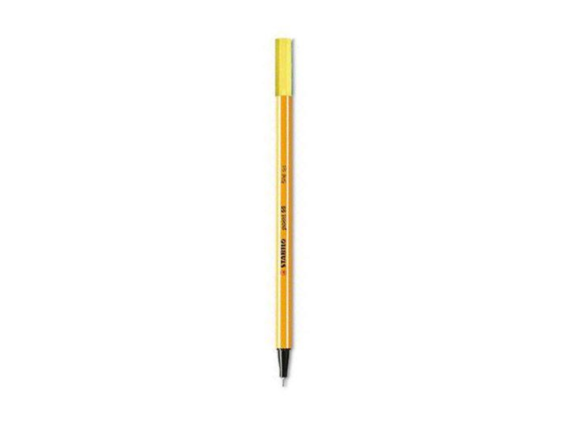 Marcador amarillo neón Stabilo Point Fiber Tip 88