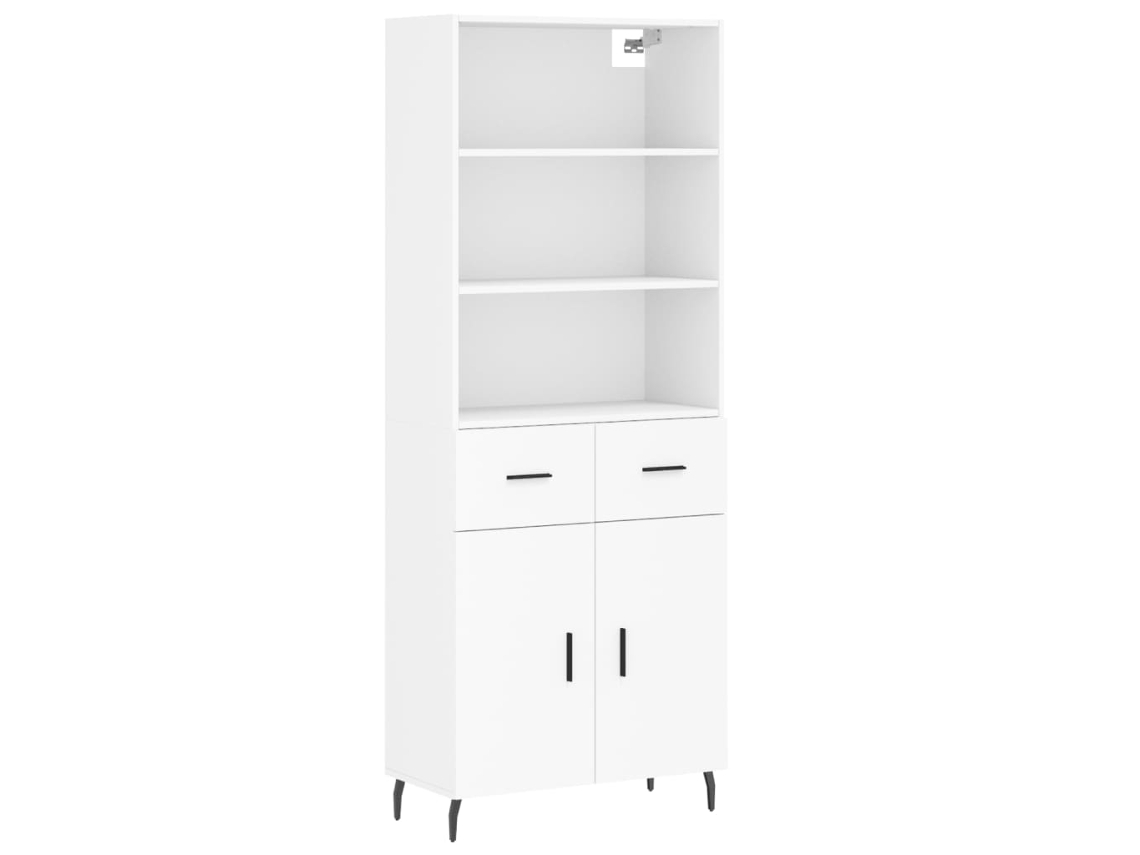 Mueble alto en madera blanca Derivados MAISON EXCLUSIVE (69,5x34x180 cm)