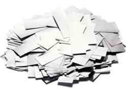Confeti TCM 55x18 mm, Plateado, 1kg