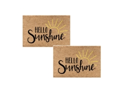 Felpudo Divertido "hola Sunshine" Con Forma De Chancla