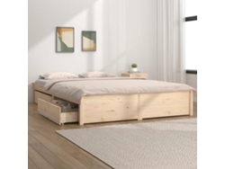 Cama De Matrimonio | Cama Para Adultos | Estructura De Cama Con Cajones 180x200 Cm