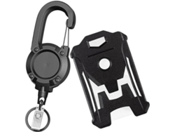 Porta-crachá Vertical Impermeável Com Clipe Retrátil E Bolsos Para Cartões De Trabalho.