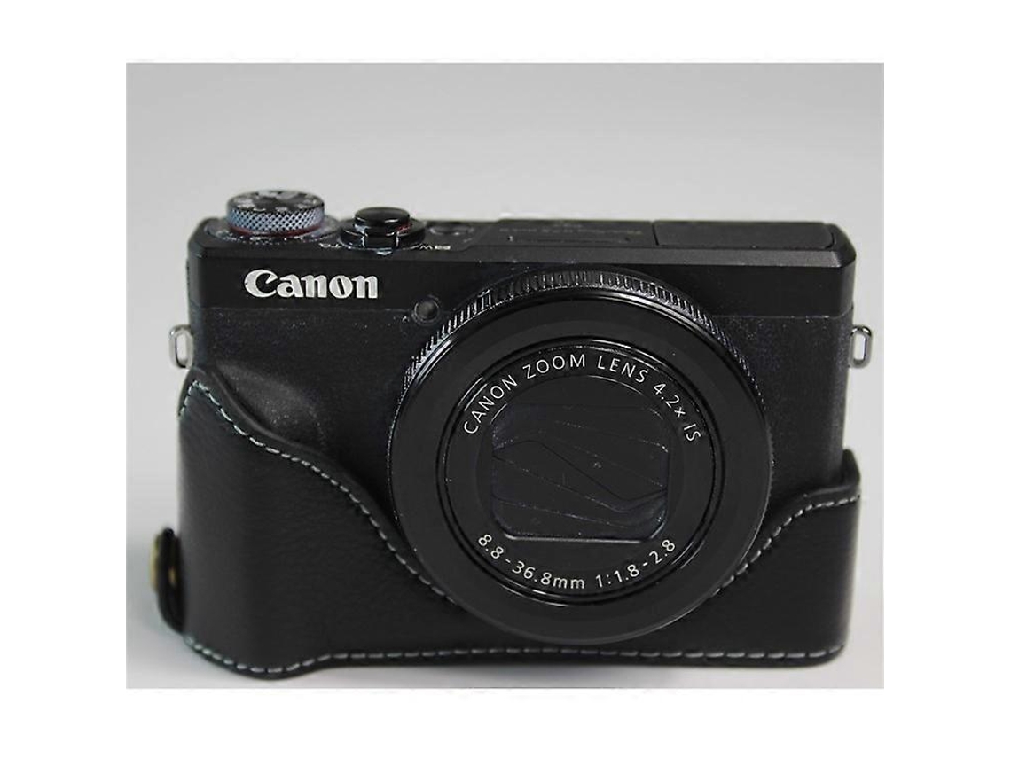 Funda protectora de cuero genuino para cámara Canon PowerShot G7 X Mark III