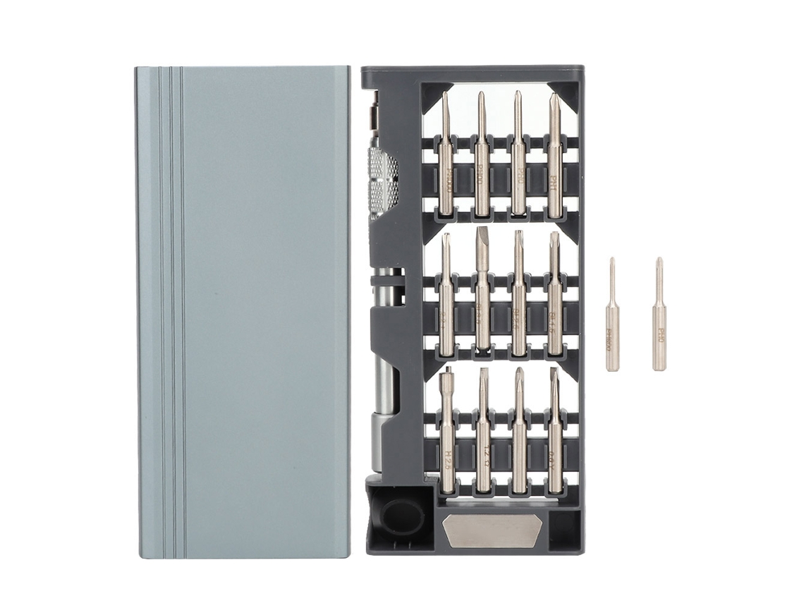 Juego de 20 puntas para destornillador eléctrico, acero cromo-vanadio, herramienta manual, para instrumentos de precisión.