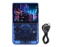 Consola De Juegos Portátil Con Pantalla Ips De 3,5 Pulgadas, 64 Gb De Almacenamiento, Doble Palanca 3d Y Batería Azul De 3500 Mah.