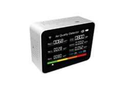 Detector de calidad del aire 13 en 1 con Wi-Fi, CO2, PM2.5, TVOC y control remoto Tuya.