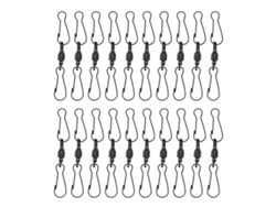 20 Clips De Viento Inoxidable 360° Rotación Para Espinners, Comederos, Luces Solares, Banderas
